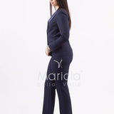Completo tailleur collo smoking ROMI3872 BLU MARICLA 