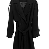 Cappotto trench coat shettland MATTA NERO MARICLA 