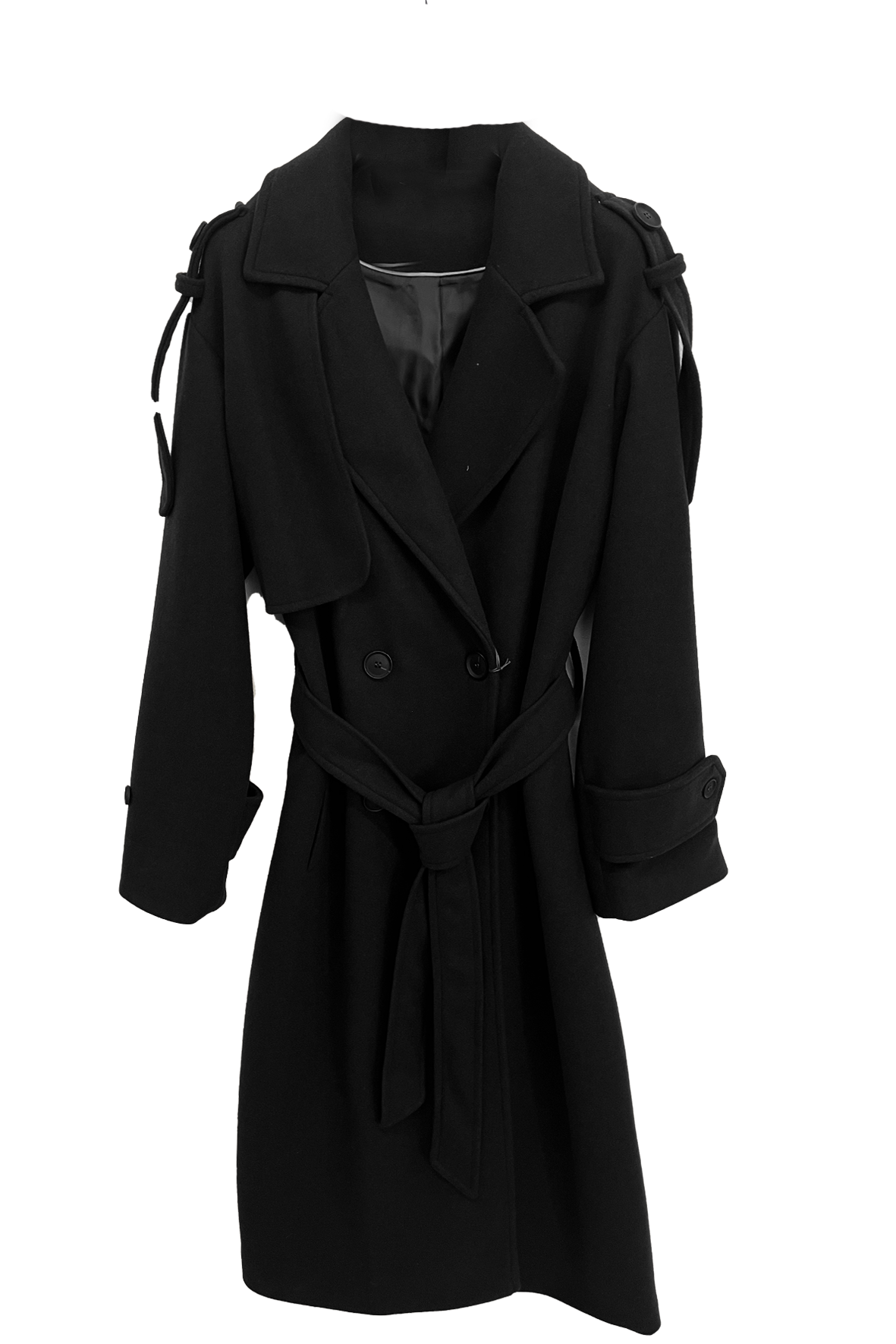 Cappotto trench coat shettland MATTA NERO MARICLA 