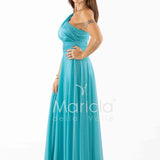 abito monospalla glitter FI7015 TIFFANY MARICLA ELEGANCE 
