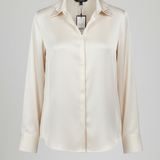 Camicia in Satin di raso luminous ROMI2752 CREMA MARICLA 