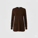 Maglia 100% lana nido d'ape CF4385 TABACCO CARLA FERRONI 