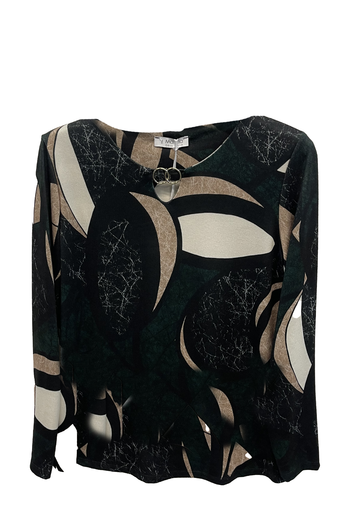 Maglia casacca Fantasia Astratta DB10740 VERDE MARICLA 