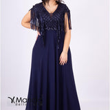 con paiette pioggia JC34829 BLU MARICLA ELEGANCE 