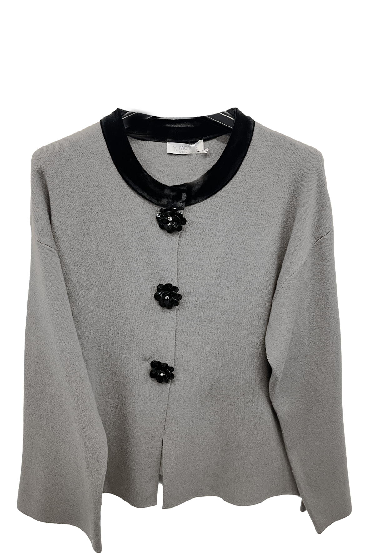 giacca bicolor bottoni fiore A26IMP03065 GRIGIO MARICLA 