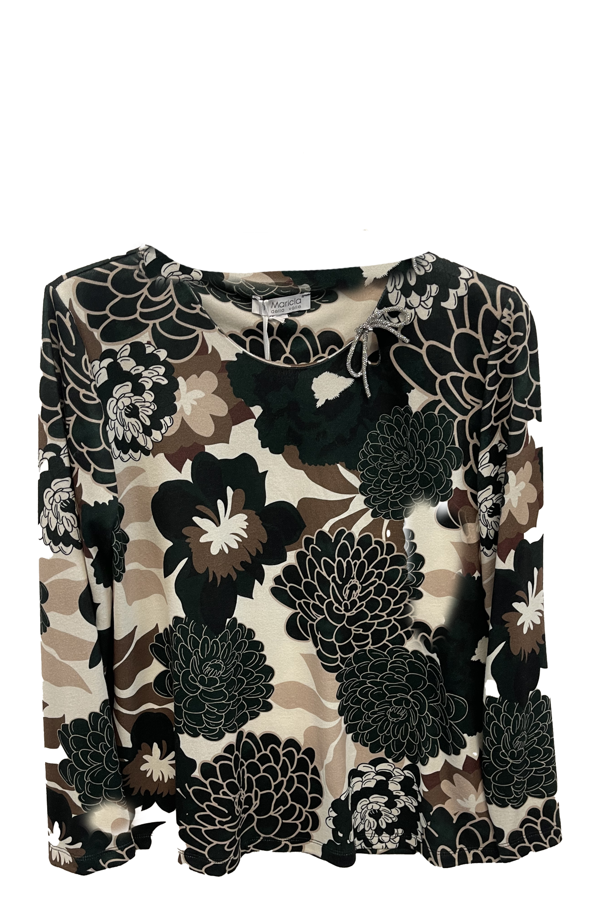 maglia fantasia fiocco DB10726 VERDE MARICLA 