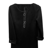 abito scamosciato DB10724 NERO MARICLA 