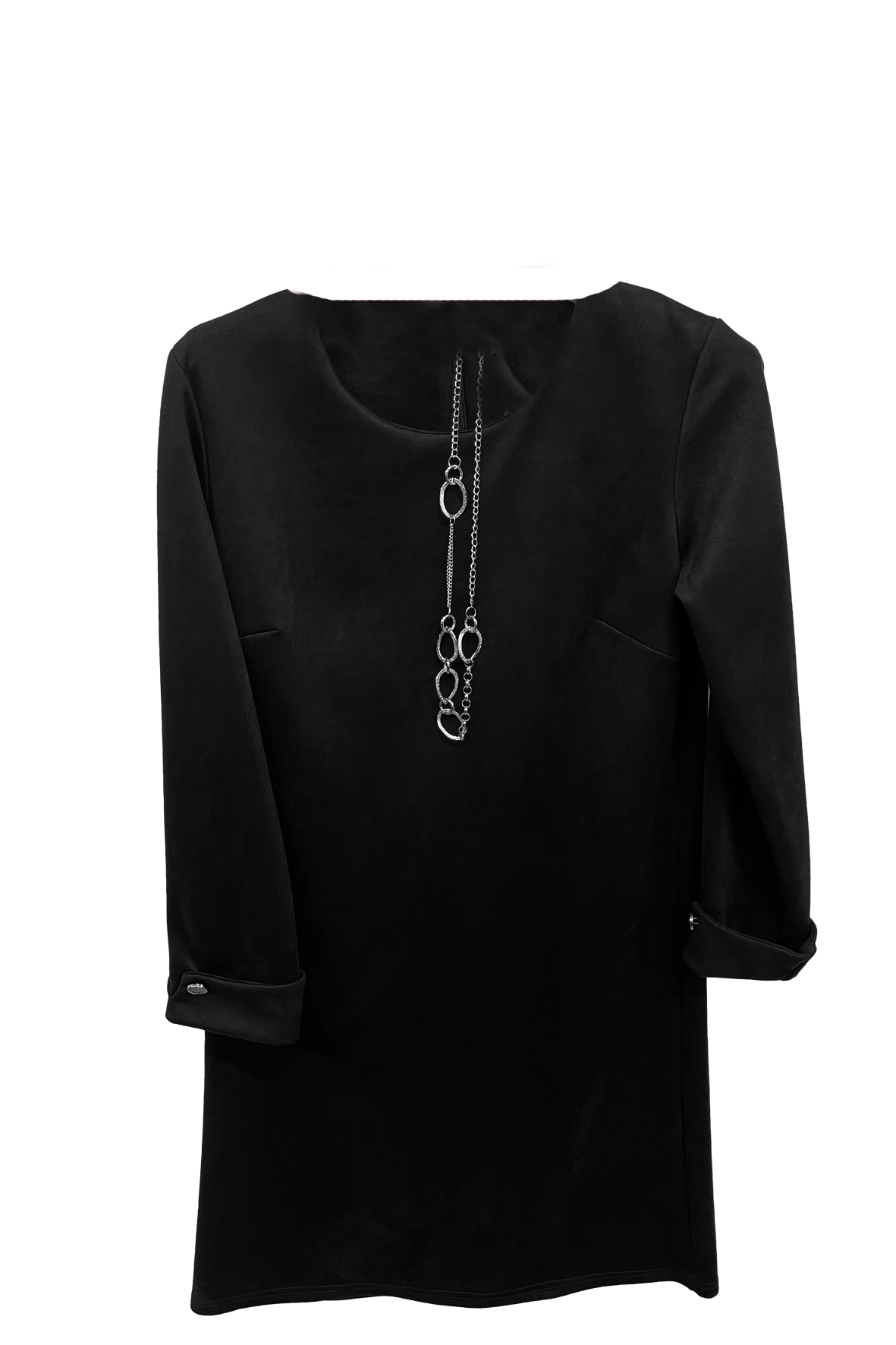 abito scamosciato DB10724 NERO MARICLA 