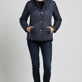 Piumino Light con Texture Diamante ADELE BLU MARICLA 