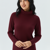 Maglia 100% lana  collo alto CF4405 AMARONE CARLA FERRONI 