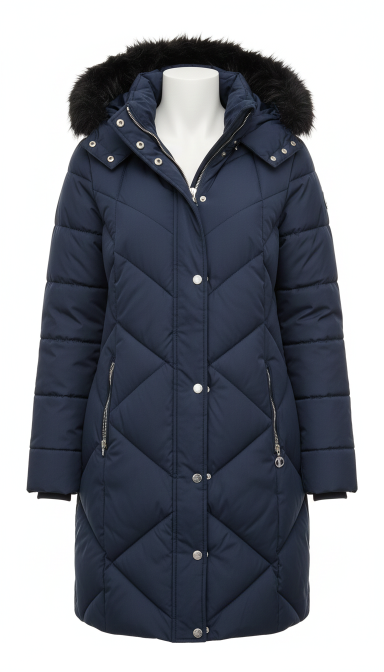 giaccone lungo bottoni laterali AGATA BLU MARICLA 