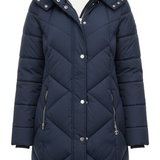 giaccone lungo bottoni laterali AGATA BLU MARICLA 