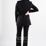 tailleur 3 pz con tip paiette SH405 NERO SHARON 