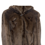 Giaccone in pelliccia con cappuccio PH106 MORO PEGGY HO 