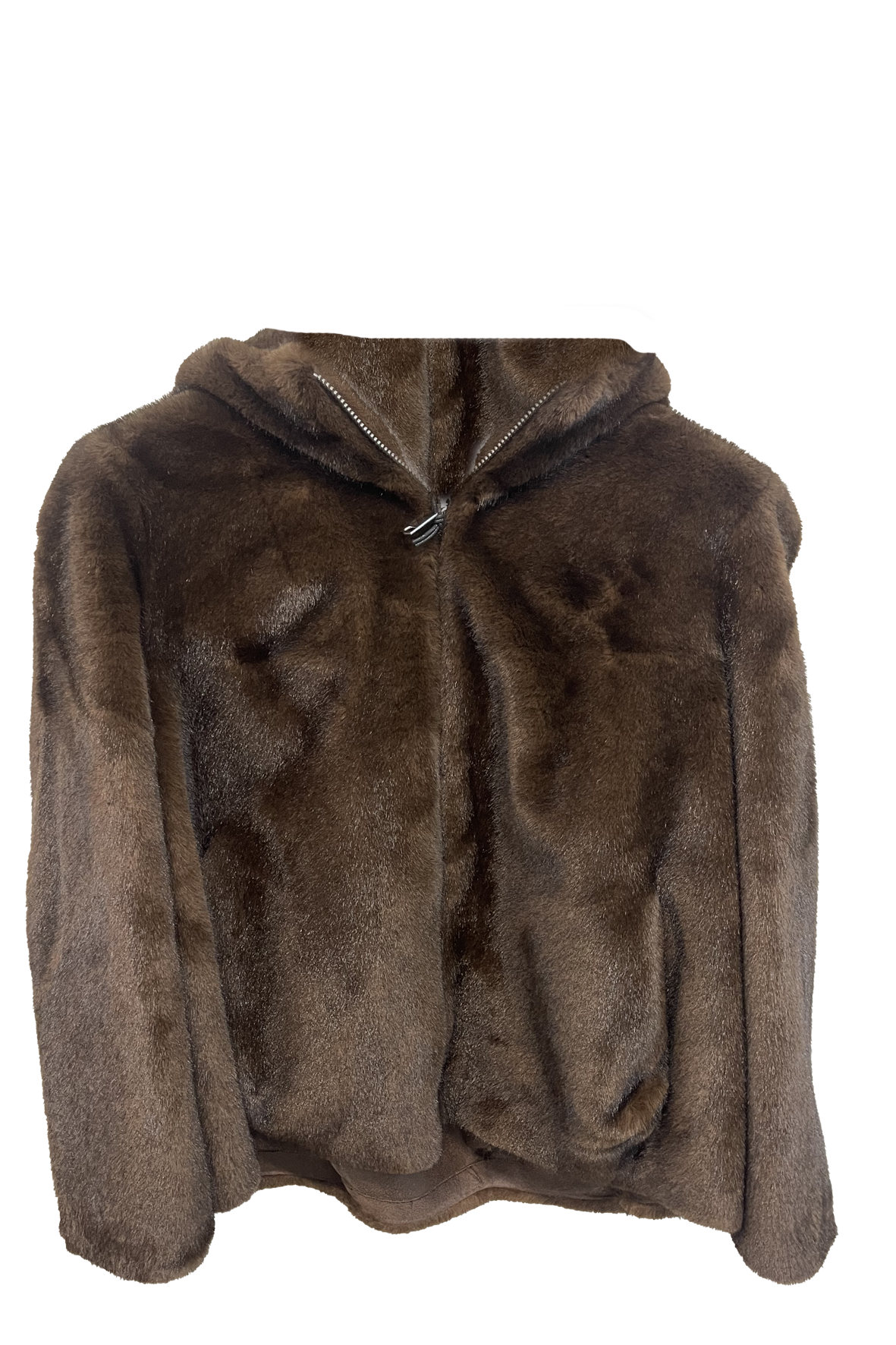 Giaccone in pelliccia con cappuccio PH106 MORO PEGGY HO 