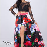 Gonnellone con corpetto in pizzo<BR/> JC34092 FANTASIA MARICLA ELEGANCE 