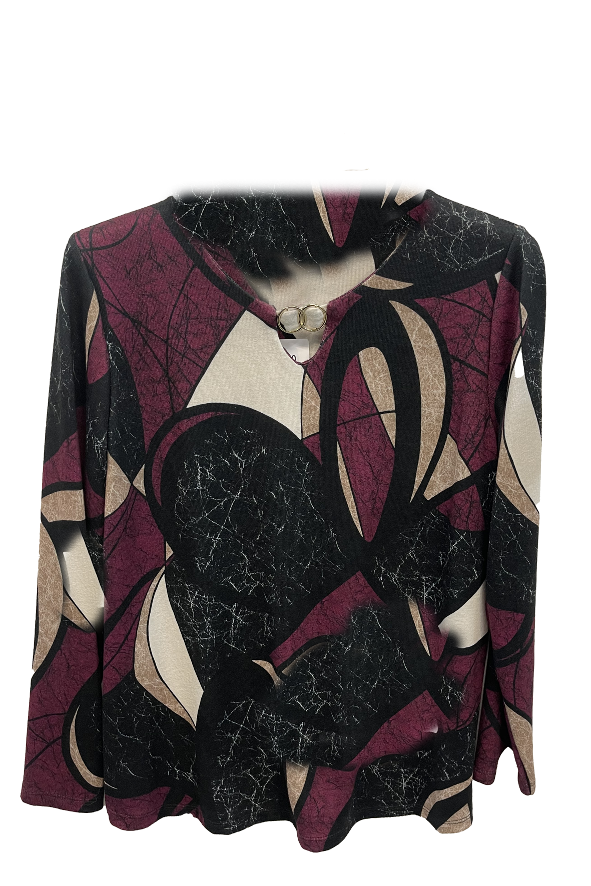 maglia mani calde fantasie con anelli DB10740 AMARONE MARICLA 