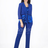 tailleur 3 pezzi giacca paiette LH903 ROYAL LUDOVICA HASSLER 