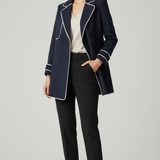 Blazer Doppiopetto con Profili a Contrasto GARDENIA BLU MARICLA 