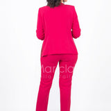 tailleur con giacca lavorata SH305 FUCSIA SHARON 