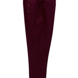 pantalone elasticizzato con bottoni MS5720SC AMARONE MARICLA 