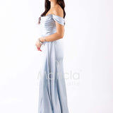 abito lungo con strass ALC04 POLVERE MARICLA ELEGANCE 
