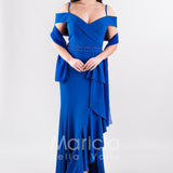 abito lungo omerale PF303 ROYAL PAOLA FORTI 