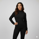 Maglia 100% lana lupetto CF4236 NERO CARLA FERRONI 