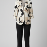 tailleur con giacca fantasia ATENA NERO MARICLA 