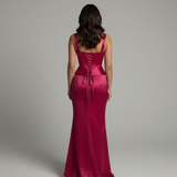 Abito a sirena con corpetto JC35420 FUCSIA MARICLA ELEGANCE 