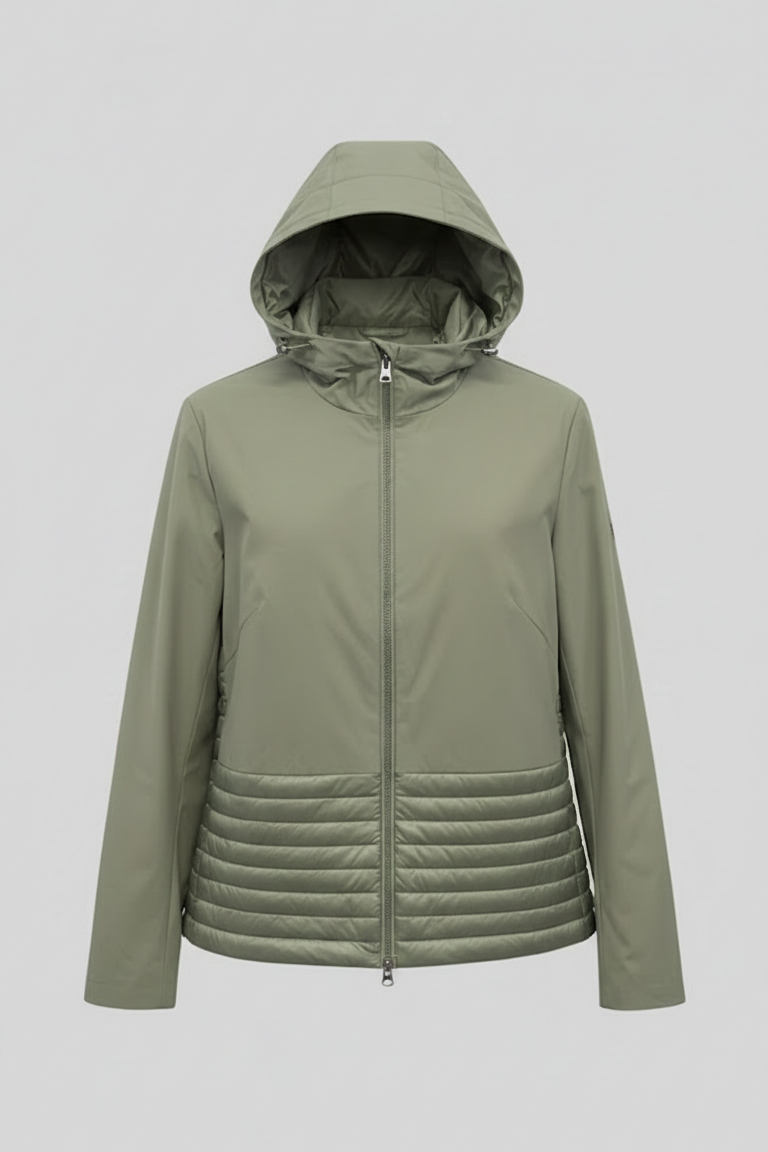 Giubbino tecnico trapuntato con cappuccio EC24110 MENTA MARICLA 