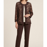 completo 3 pezzi giacca pizzo NICE MORO MARICLA 