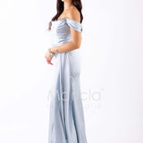 abito lungo con strass ALC04 POLVERE MARICLA ELEGANCE 