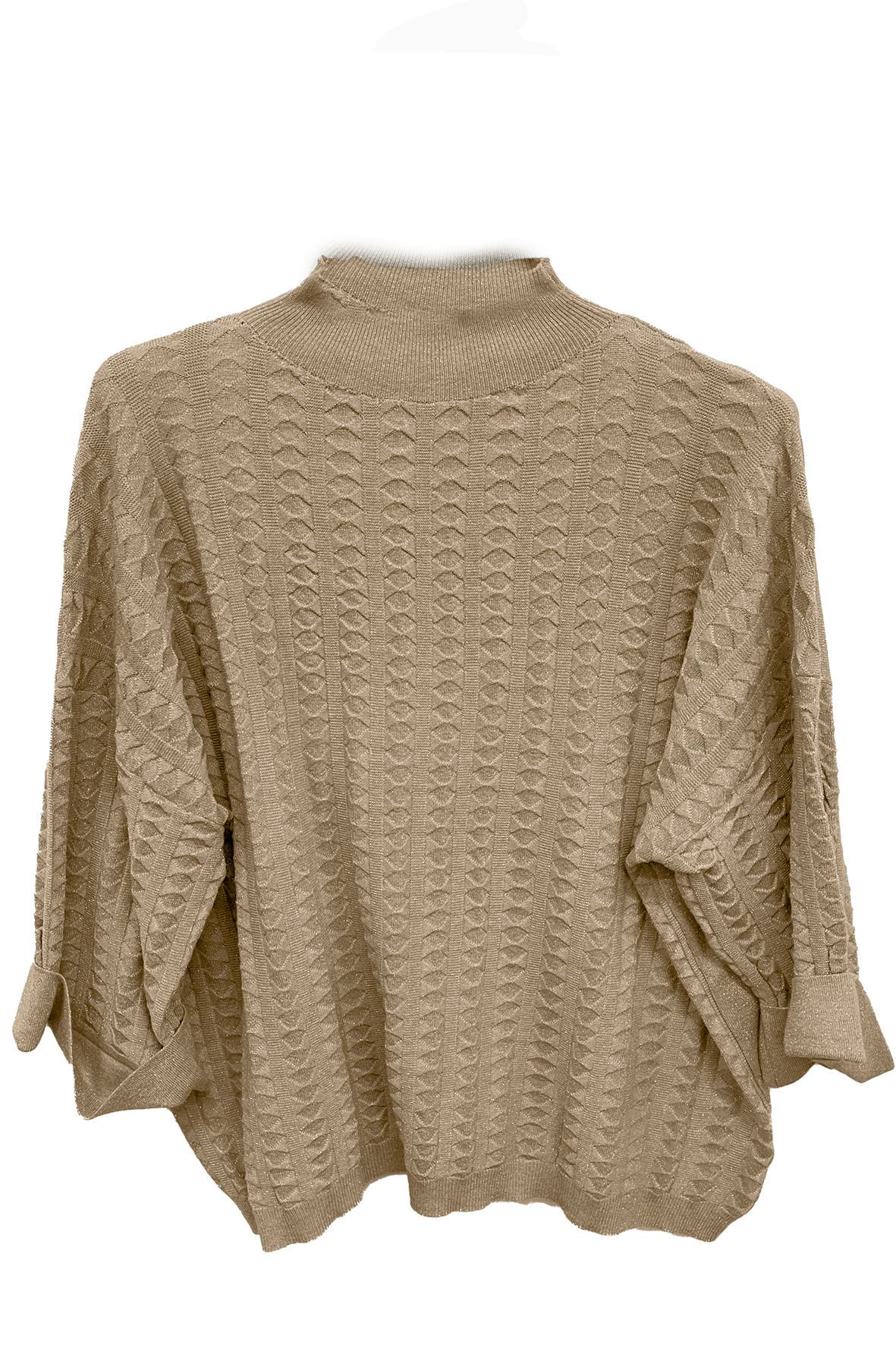 Maglione a maniche ampie e a tre quarti A26IMP03129 BEIGE MARICLA 