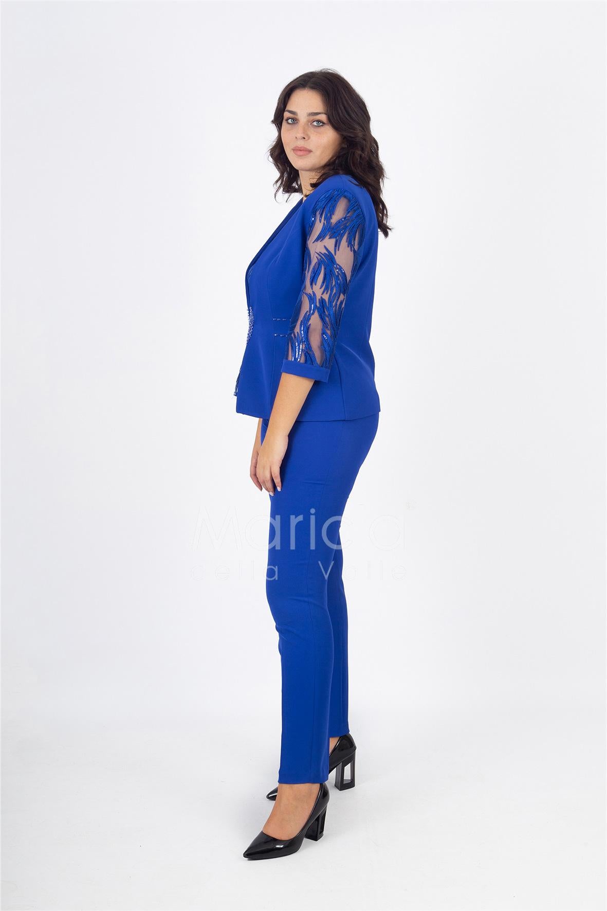 tailleur 3 pz ricamo PF200TP ROYAL PAOLA FORTI 
