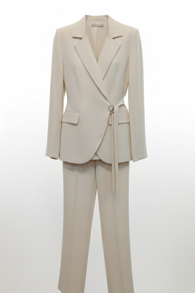 tailleur con giacca incrocio LIBERTY BURRO MARICLA 