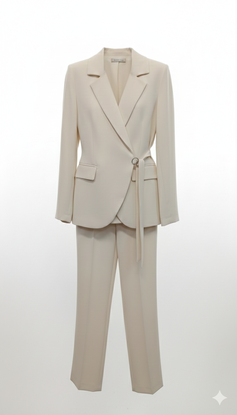 tailleur con giacca incrocio LIBERTY BURRO MARICLA 