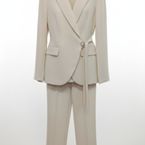 tailleur con giacca incrocio LIBERTY BURRO MARICLA 