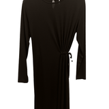 Abito tinta unita con arriccio GR1530 MORO MARICLA 