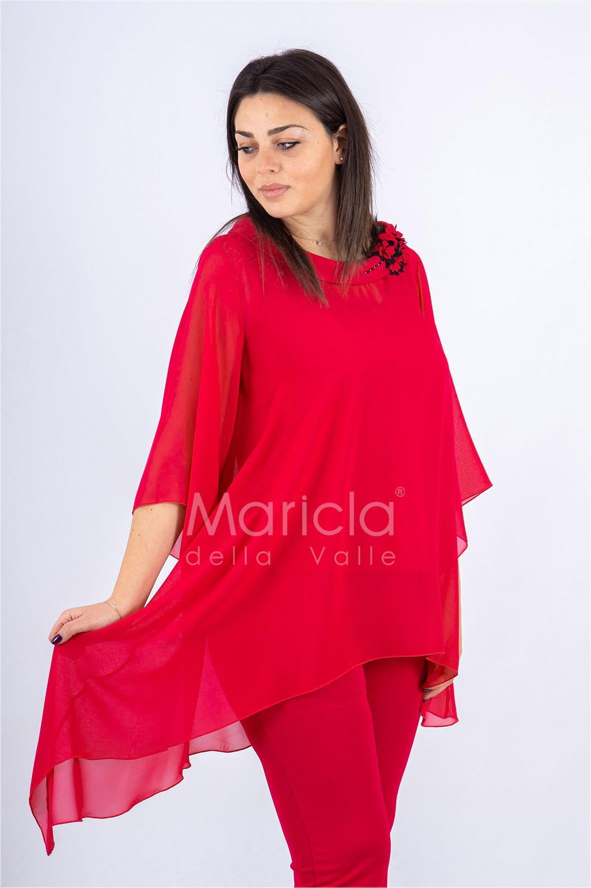 Completo pantalone e casacca PF411 FUXIA PAOLA FORTI 