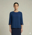 Blusa Elegante con Polsini in Paillettes