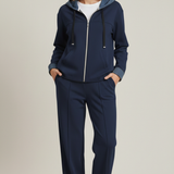 Completo Jogging Chic in Interlock  Eleganza Sportiva e Comfort Premium ANEMONE BLU MARICLA 