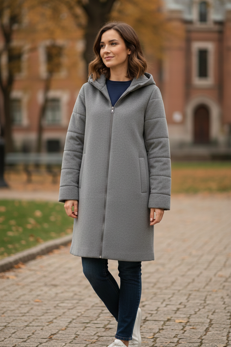 giaccone panno e piumino AZ66P GRIGIO MARICLA 