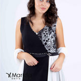 ricamo bicolore PF114 BIANCO PAOLA FORTI 