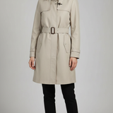 Trench Coat Monopetto con Cintura EC2492 BEIGE MARICLA 