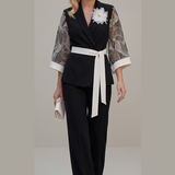 completo kimono PF627 NERO PAOLA FORTI 