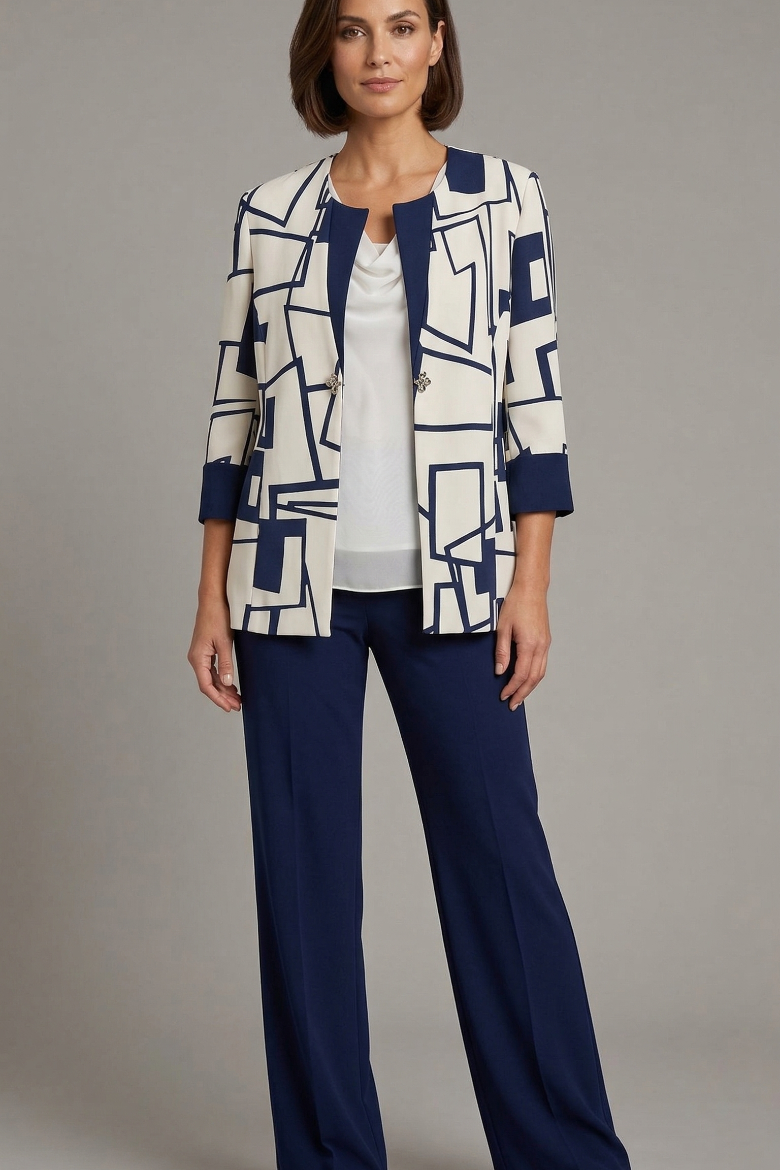 Completo Coordinato "Urban Graphic"  Blazer & Pantalone GIOIELLO BLU MARICLA 