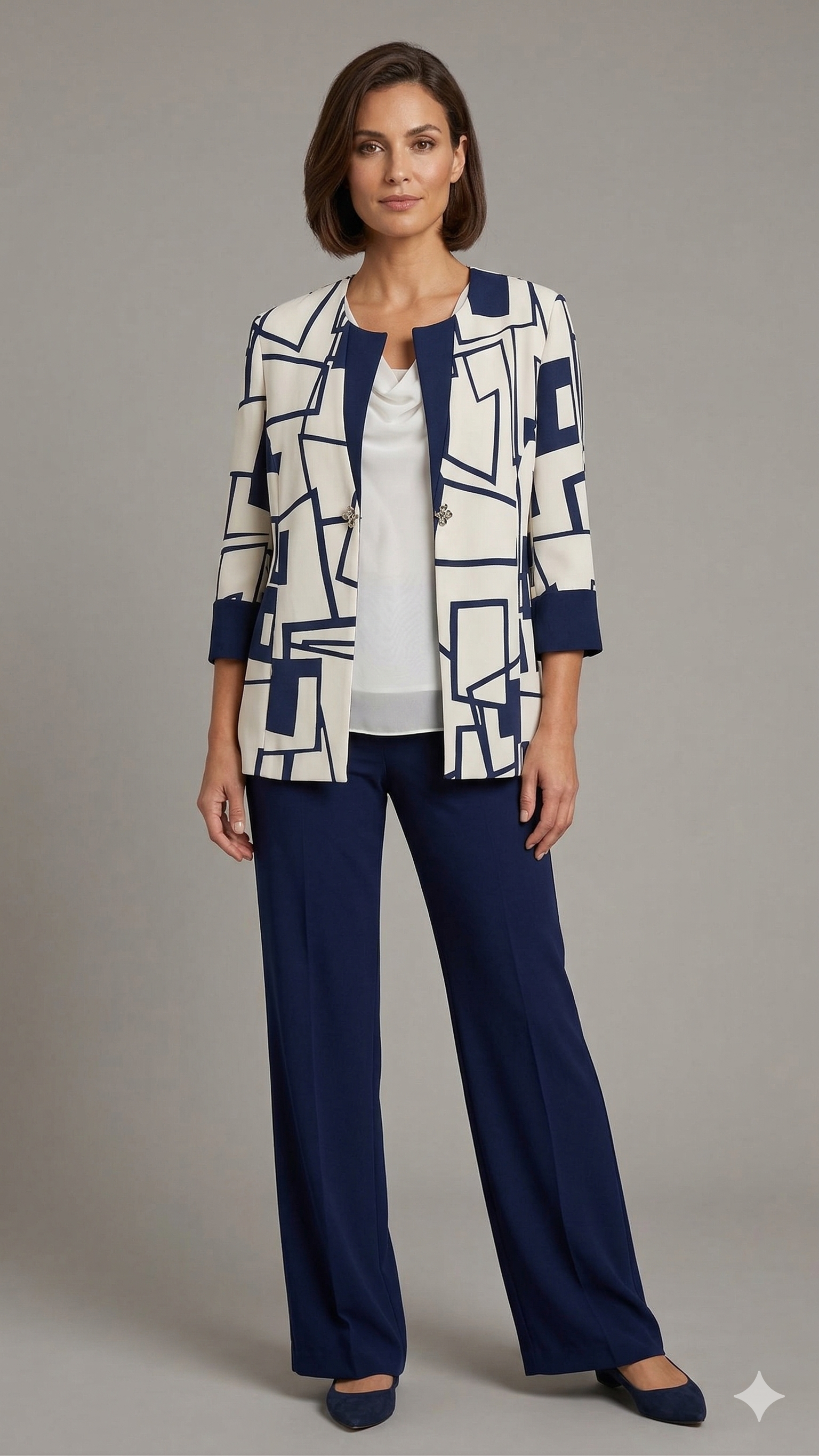 Completo Coordinato "Urban Graphic"  Blazer & Pantalone GIOIELLO BLU MARICLA 