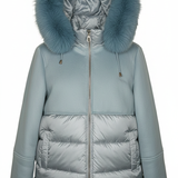 Cappotto Mid-Length "Elegance" con Dettagli Eco-Fur DUE POLVEREE MARICLA 