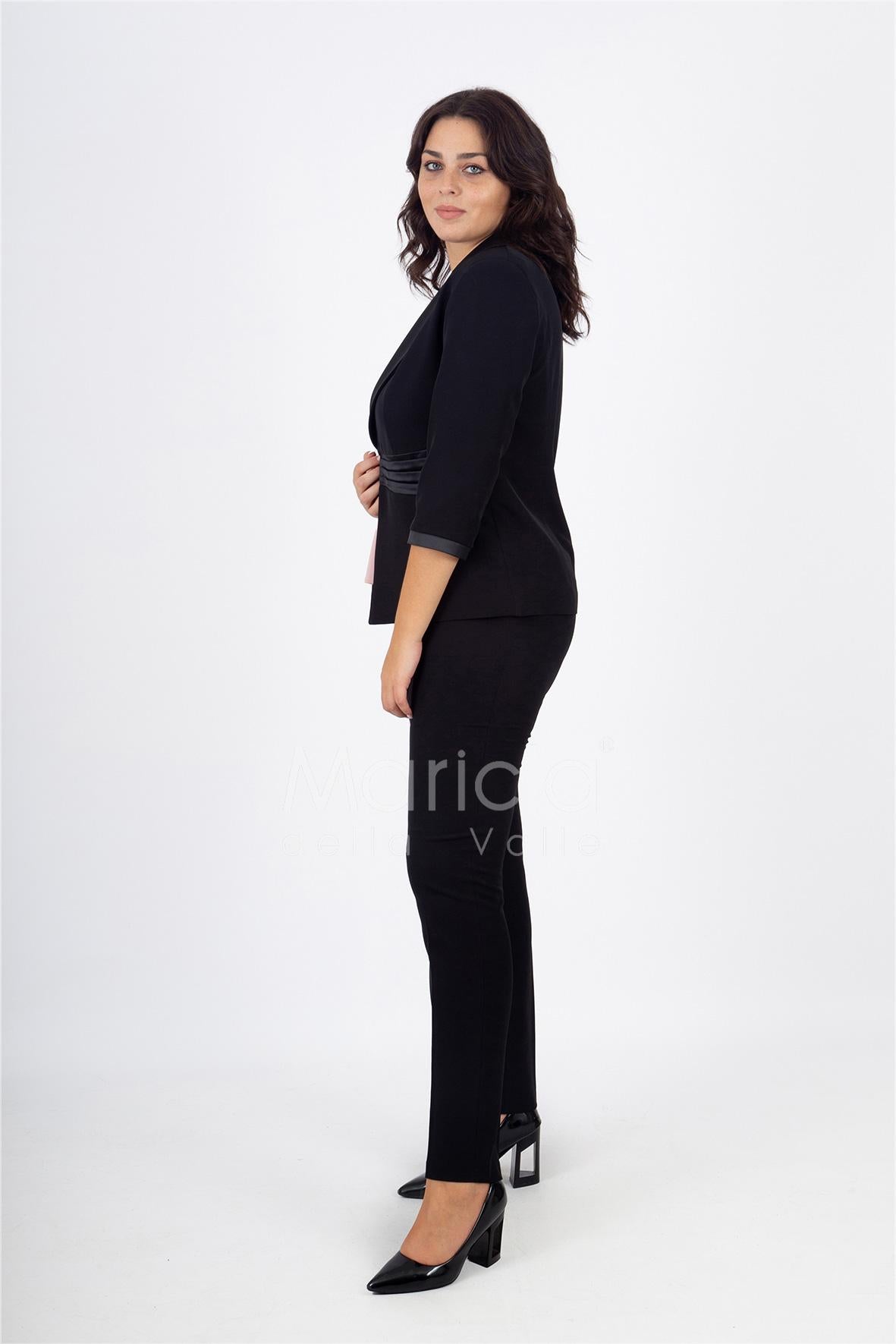 tailleur 3pz ricamo PF400TP NERO/CIPRIA PAOLA FORTI 